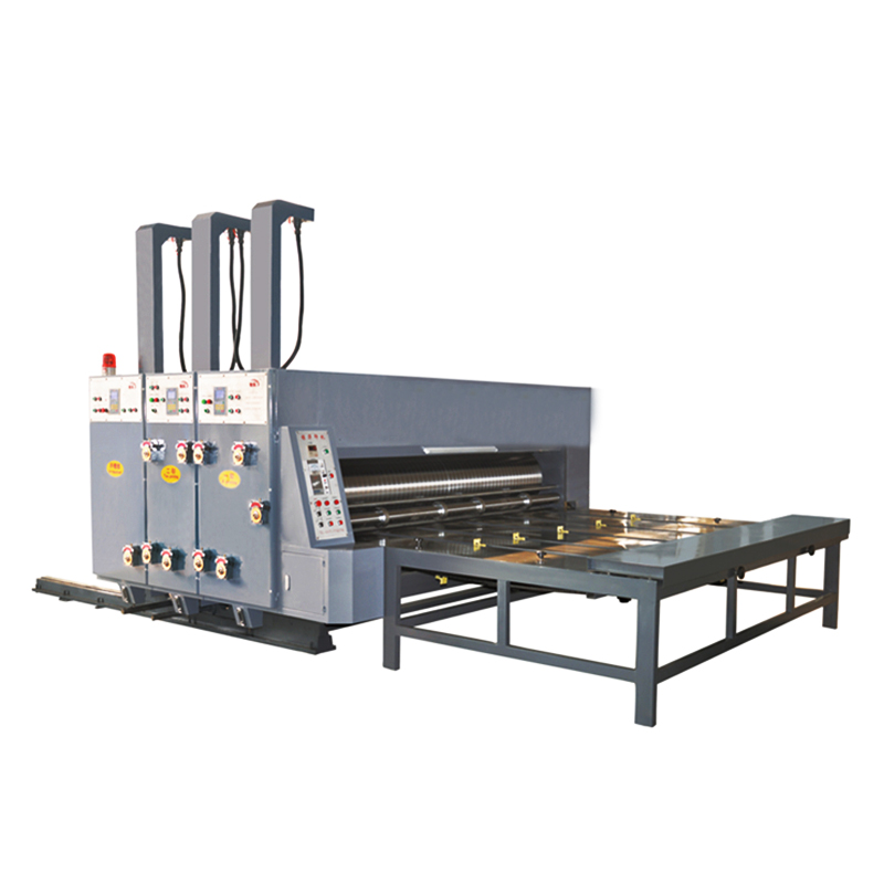 Одноцветная машина для флексографской печати с цепным приводом и штамповочным резаком