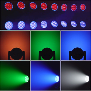 19x15W dẫn di chuyển đầu ánh sáng DMX512 Zoom rửa ánh sáng RGBW điểm duy nhất điều khiển ánh sáng sân khấu cho buổi hòa nhạc đám cưới hộp đêm thanh - Product Image 2