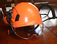 Casque de sécurité avec visière Mining ABS Construction Casque de sauvetage Casque de protection industriel Travail Escalade Casque d'équitation