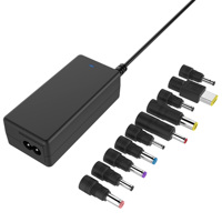 Adaptateur secteur de bureau 45 W pour diverses marques d'ordinateurs portables, 8 connecteurs pour remplacement, prises AU, EU, US, UK en option