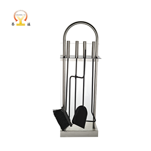 Juego de 5 Herramientas Modernas de Limpieza para Chimeneas de Metal con Mangos de Acero Inoxidable para Chimeneas de Leña, Venta al por Mayor de Fábrica - Product Image 1