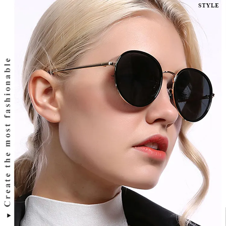2020 Fashion Round Sunglasses Women Men Wear Colorful Cool Guys Sun Glasses Polarized Lens Shades