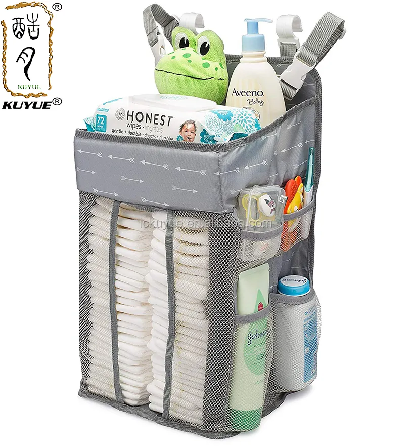 KUYUE Quality Baby Nursery Organization Sturdy Hanging Diaper Organizer