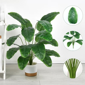 Arbre à argent artificiel <span class=keywords><strong>en</strong></span> plastique <span class=keywords><strong>en</strong></span> pot 100-200 cm <span class=keywords><strong>D</strong></span>écoration paysagère intérieure et extérieure pour salon salle à manger cour balcon - Product Image 3