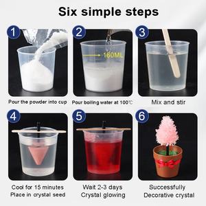 DIY Cristal Plantation Jouet Cristal Croissance Science Kits Cristal Arts À Croissance Rapide Expérience Chimique STEM Jouet Éducatif pour Enfant - Product Image 5