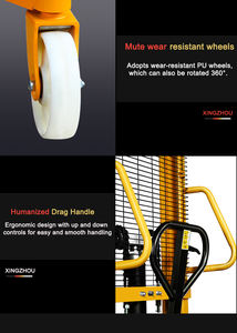 מערם ידני <span class=keywords><strong>2</strong></span> קיבולת טון 1.6 מ 'להרים גובה ג-קרן מלגזה לטעינה וטיפול מזרן - Product Image 5