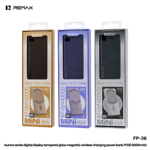 พาวเวอร์แบงค์ FP-36 15W ชาร์จไร้สายแม่เหล็ก PD20W ชาร์จเร็ว 5000mAh กระจกนิรภัย หน้าจอดิจิตอล พาวเวอร์แบงค์ FP-36 - Product Image 4