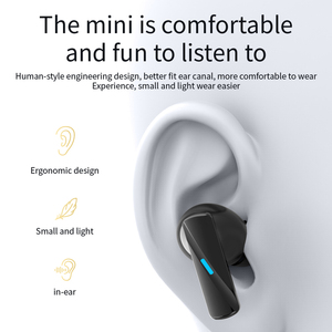 Nhà Máy Giá Mini Kích Thước In-Ear Bluetooth Tai Nghe Cảm Ứng Điều Khiển ANC + ENC Thể Thao Chơi Game Tiếng Ồn Hủy Bỏ TWS Tai Nghe - Product Image 3