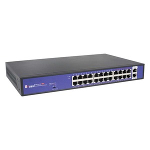 สวิตช์ PoE อัจฉริยะเชิงพาณิชย์ AI ยอดนิยมสำหรับกล้องวงจรปิด ODM DC48V กิกะบิต 26 พอร์ต พร้อมพอร์ต Uplink SFP - Product Image 2