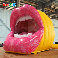 Sayok géant publicité gonflable bouche ouverte Sexy lèvres forme modèle gonflable pour la décoration de fête