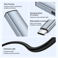 ULT-unite Hub USB 3.0 Tipo-C a USB-A de 4 Puertos, Pequeño, Económico, de Aleación de Aluminio, Velocidad de Transferencia de Datos de 5 Gbps, en Stock