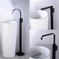 Robinet de baignoire sur pied style hôtel en laiton doré, robuste, installation facile, garantie 5 ans, vente en gros directe usine OEM