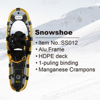Crampons à neige XATP neufs de haute qualité avec cadre en aluminium BSCI et plateau en HDPE, fixation 1-puling, fournisseur de ski