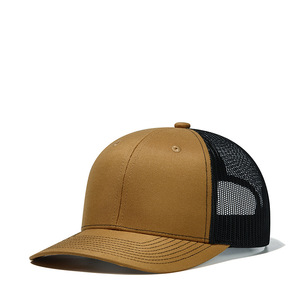 Venta al por mayor Hip Hop algodón malla logotipo personalizado impresión camionero sombrero en blanco 6 paneles bordados deportes gorras de béisbol - Product Image 3