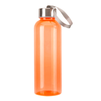 Rapha — bouteille à corps Transparent et personnalisé, à emporter, bouteille en plastique sans BPA, avec bouchon en acier inoxydable, 500ml