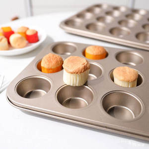 48 tazze di Mini <span class=keywords><strong>Muffin</strong></span> in acciaio al carbonio piccola teglia per Cupcake antiaderente <span class=keywords><strong>stampo</strong></span> per cottura - Product Image 4