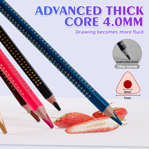 Xin Bowen Tùy Chỉnh 12/24/36 Màu Sắc Nghệ Thuật Bút Chì Trong Hộp Sắt HB Chì Độ Cứng Màu Bút Chì - Product Image 3