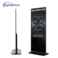 Écran tactile LED LCD 4K pour affichage publicitaire numérique, 55 pouces, intérieur/extérieur, sur pied ou à fixation murale, BRIGHT PICTURE