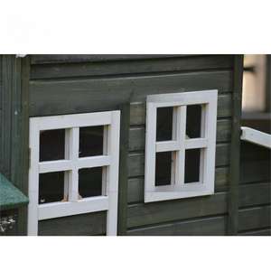 Windows renk ile tavuk kümesi ahşap açık koyu yeşil özel Logo karton ambalaj ahşap baskı Pet kafesleri, taşıyıcılar ve evler G03 - Product Image 3