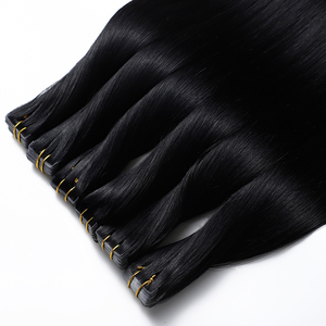 Grosir 100 Virgin tingkat 12A rambut manusia pita injeksi ganda ekstensi rambut alami pita tak terlihat Remy dalam ekstensi - Product Image 3