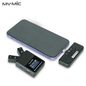 Мой микрофон W109-A 2,4 ГГц мини лацкан клипса Lavalier беспроводной микрофон профессиональный для записи мобильного телефона с двумя передатчиками - Product Image 5