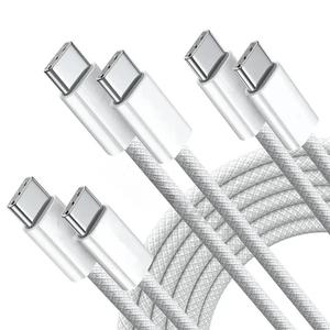 高品质 60W 3A 尼龙编织安全快速供电 Type C 手机数据线 - Product Image 1