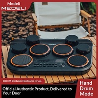 Batterie électronique de bureau Medeli Magic Shark DD325 à écran complet, compacte et portable, pour performances en extérieur et débutants