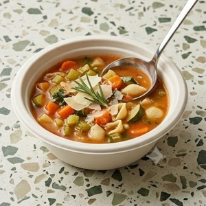 Bol à soupe en bagasse écologique de 6 oz, récipient alimentaire jetable durable, plat de service compostable pour la restauration et les fêtes - Product Image 5