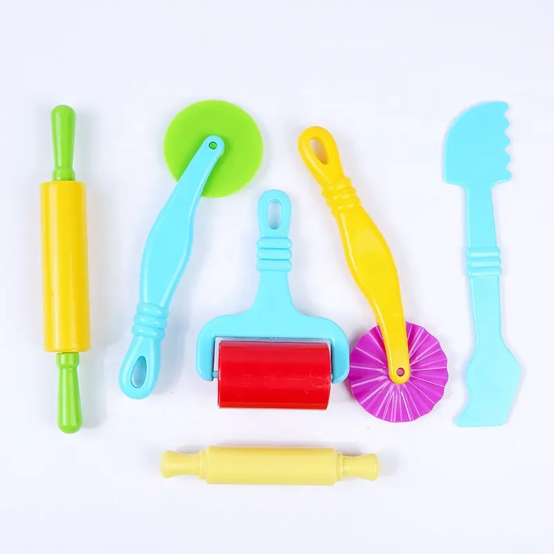 Clay Plasticine Tools 6pcs rich colors Dough Plasticine Tool for kid diy
