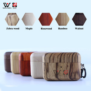 2025 Cubierta protectora de madera dura de lujo Diseño de fábrica OEM Estuche de piel de madera para auriculares Funda para Airpod - Product Image 6