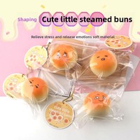 Jouet créatif anti-stress, petit pain vapeur à presser, boule de tofu amusante, boule de décompression, gadget anti-stress en plastique
