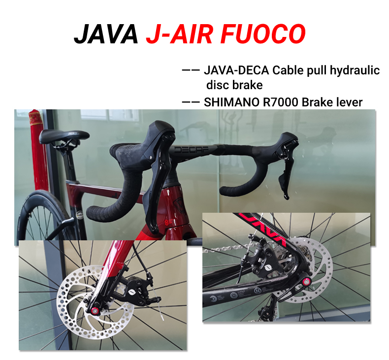 JAVA FUOCO Full Carbon Fiber Road Bike Bicycle in Stock 22 speed 700C Complete SHIMANO Disc Brake UCI Carbon Frame Racing Bikes