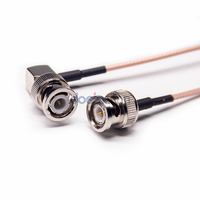 Câble coaxial RF RG316 50 Ohm sur mesure, BNC mâle R/A vers mâle droit pour antenne, test WiFi, OEM