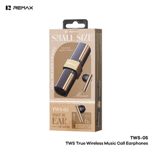 ลิปสติก 13 มม. ไดรเวอร์ 5H เล่นได้ 250mAh พร้อมเคส BT 6.0 หูฟังแบบครึ่งอินเอียร์ แฟชั่น พกพาสะดวก รุ่นที่ 1 ลิปสติกไลท์ลักชัวรี่ - Product Image 4