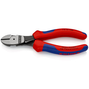 KNIPEX 74 12 160 SB Cortador diagonal de alta resistencia con mangos multicomponentes negro 160 mm - Product Image 1