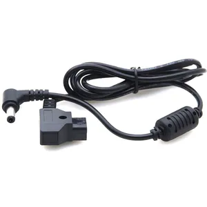 Connector Stable V-Mount Power Cable Coiled For DSLR DC 5.5x2.5mm D-Tap Male To Right Angle Accessories Replacement BMCC