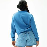 Maßgefertigter Bestickter Damen-Baumwoll-Oversized-Pullover Hoodie Strick-Designer-Rundhalspullover Unisex-Set Individualisierung mit Logo