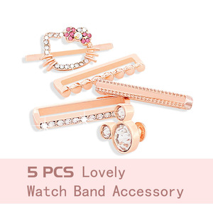 Nuevos Adornos Metálicos con Diamantes para Correas de Reloj y Tachuelas Decorativas Creativas para Correas de Reloj de Silicona - Product Image 6
