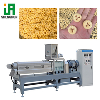Automatische gepofte maïschips-snacksextruder/puff-snackmachine maïs puff-snackmachine/productie