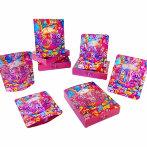 Túi zip chống mùi hình dạng đặc biệt cắt khuôn, chất liệu Mylar 3.5, có hộp, hàng có sẵn - Product Image 1