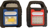 USB Rechargeable Portable LED Work Light Dual COB & SMD Lamp Beads Handheld Flood Light Waterproof <b>Spotlight</b> with Red Blue Shell - Product Image 2