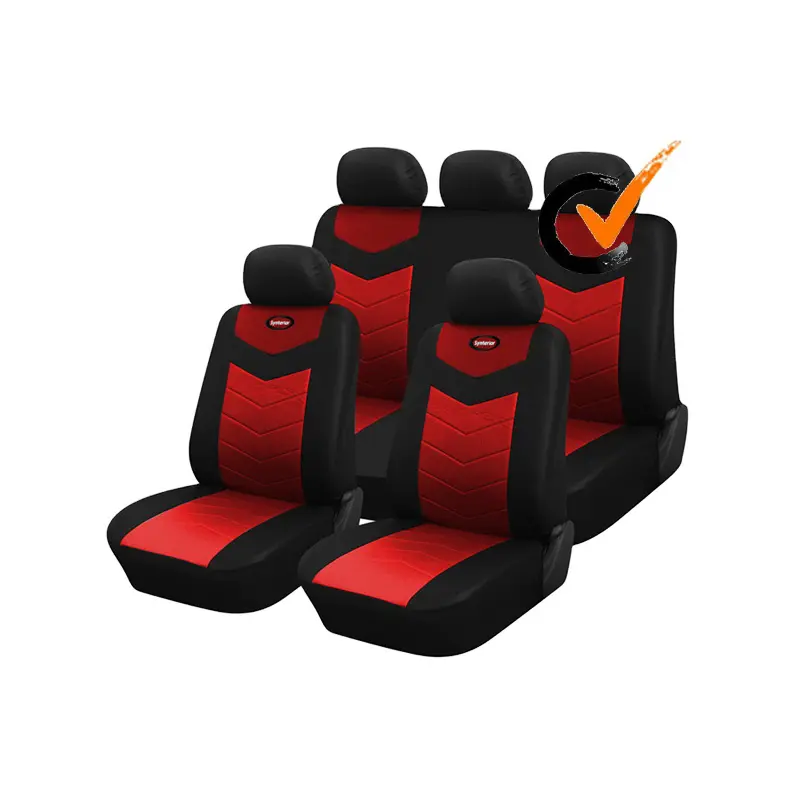 Sentetik deri oto koltuk kılıfları özel yarı- yakut kırmızısı Katı tezgah