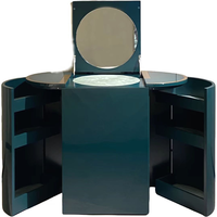 Table de maquillage de luxe haut de gamme en bois massif de style italien moderne personnalisée avec miroir pour salon