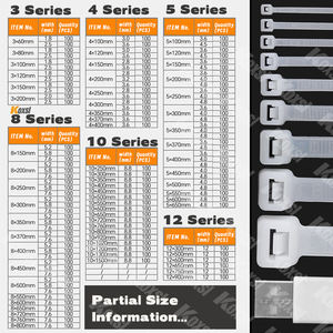 Сверхпрочные одноразовые наручники с застежкой-молнией из нейлона 66, 300 мм, двойная Гибкая манжета, сильные полицейские ограничения с двойным замком - Product Image 2