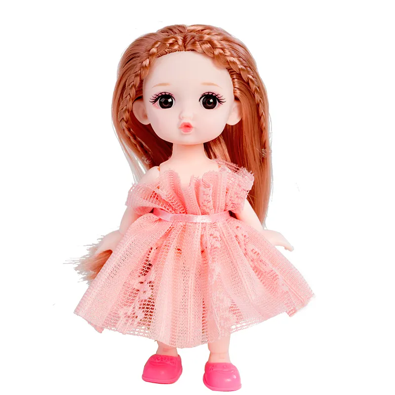 Conception originale, vente en gros, Mini poupée princesse 16cm, cheveux longs, robe exquise, poupée bébé, jouets pour enfants