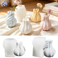 Moule en silicone pour vase ventru de style européen, pour plantes en pot, bricolage, plâtre, ciment, arrangement floral, décoration, résine époxy
