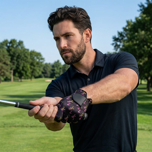 Gants de golf en cuir de mouton personnalisables, antidérapants, avec fermeture auto-agrippante, durables, respirants, pour sports de plein air – Vente chaude - Product Image 1
