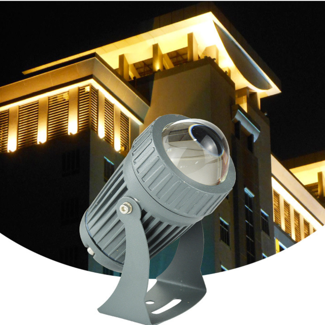 Outdoor IP65 Waterproof LED Wall Light 60 Narrow Beam Spotlight for Hotel Building Facade 5000K Daylight Wall Wash Lighting 90