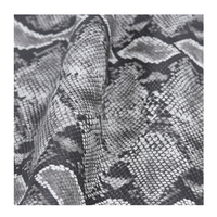 Piel de imitación de serpiente brillante Natural Artificial piel de pitón avanzada justa y encantadora para chaqueta/bolsos