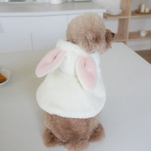 Otoño Invierno cálido conejo lindo cambio traje mascota disfraz perro capa Año Nuevo abrigo - Product Image 4